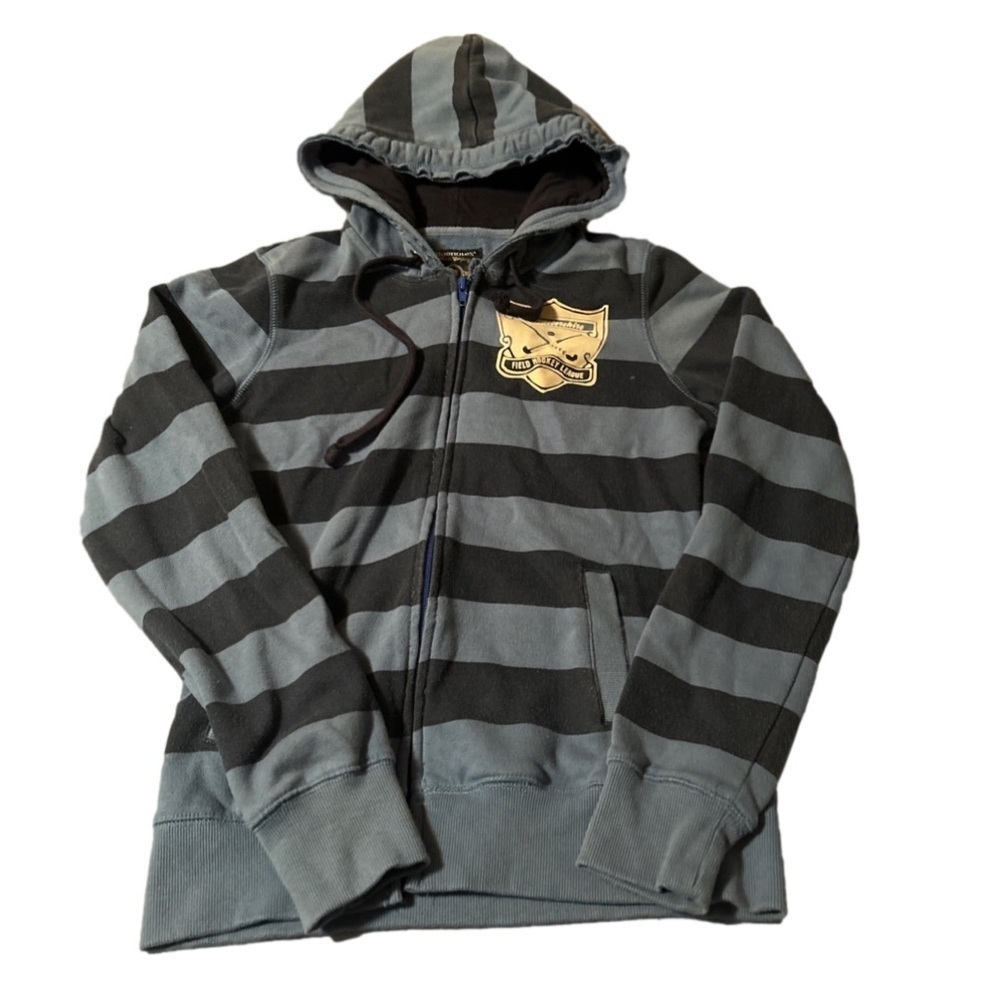 Women’s Bluenotes Blue Striped Hoodie Size Medium